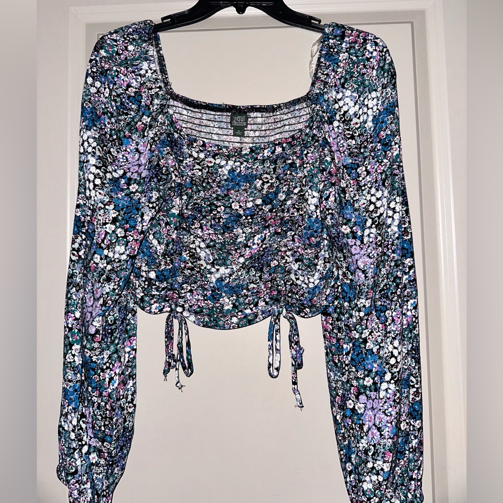 Floral crop top